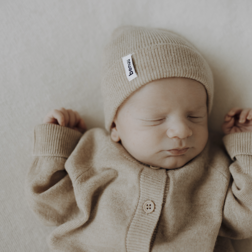 benuu® Newborn Beanie aus Merinowolle – Babymütze für Neugeborene (0–6 Monate) – Bild 5