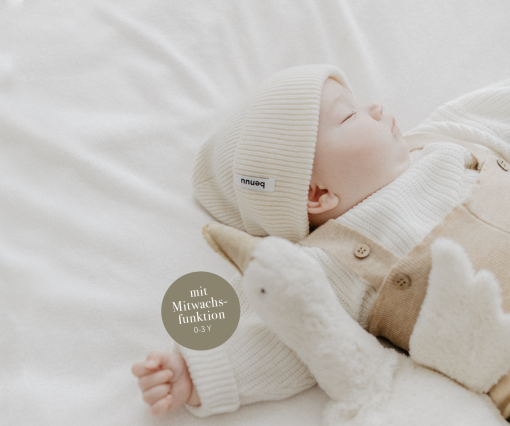 benuu® Baby Beanie aus Merinowolle – Mitwachsende Babymütze (1–3 Jahre) – Bild 6