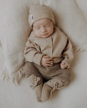 baby set merinowolle benuu cardigan latzhose booties beanie