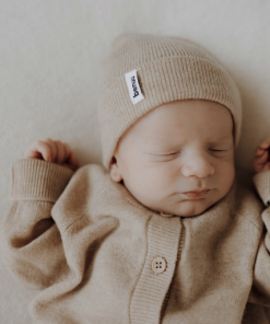 benuu® Duo Bundle – Cardigan & Newborn Beanie aus 100 % Merinowolle