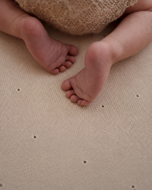 Alternative view of THE BLANKET – OAT <br> 70x95 cm